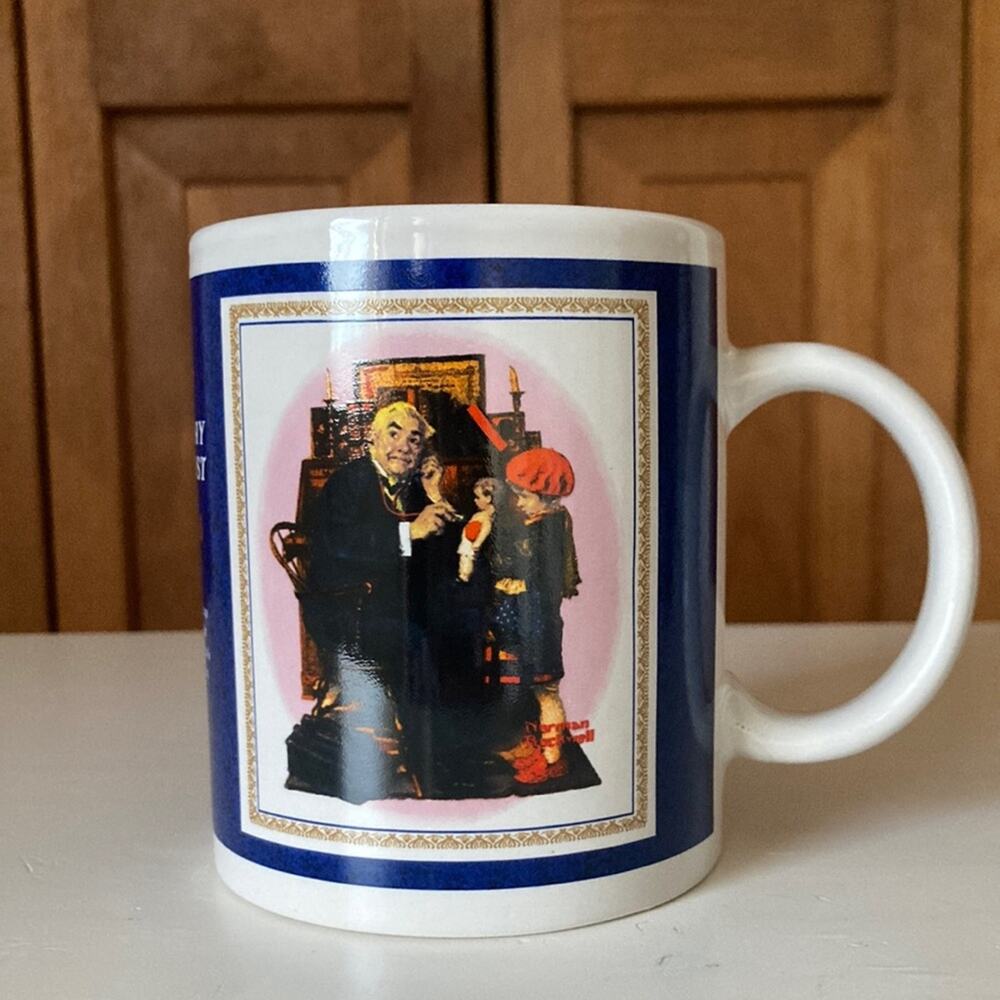 Vintage Norman Rockwell “Dr. & Dolly” Collectible Mug
